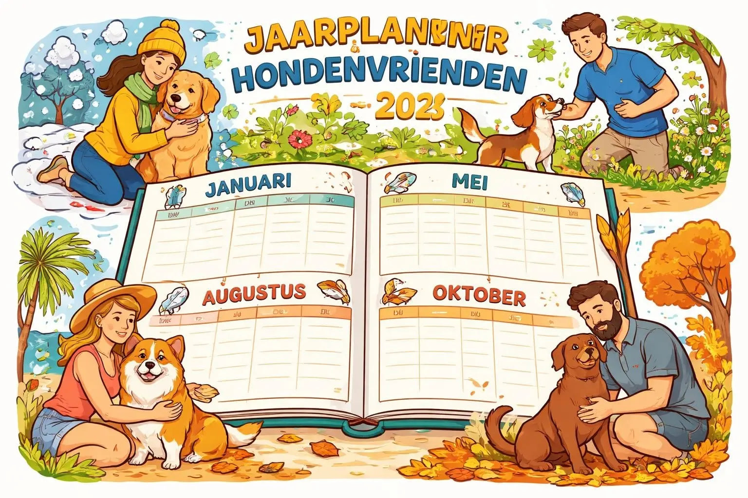 Honden kalender 2026: jouw trouwe vriend altijd bij je