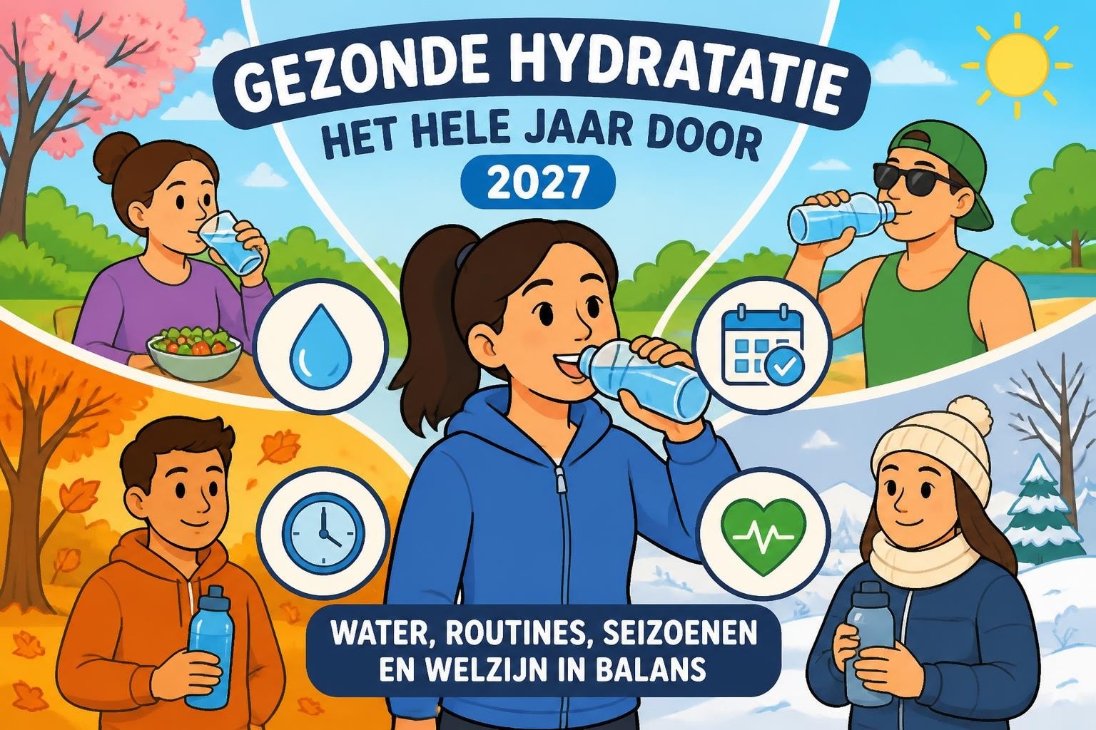 Drinken door het jaar: gezonde hydratieroutines