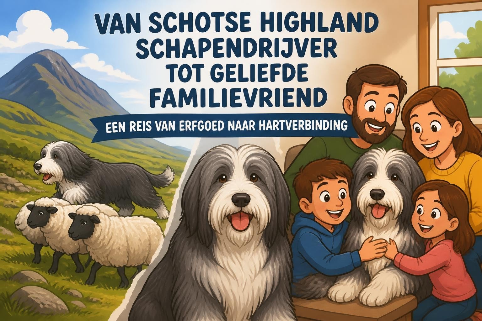 Bearded collie: Het verhaal van een schaapshoeder