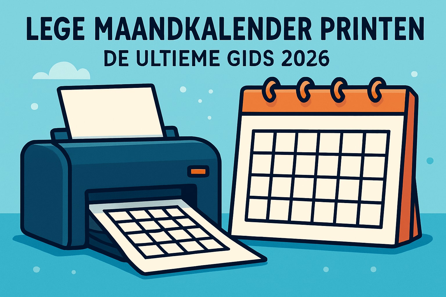 Lege Maandkalender Printen: De Ultieme Gids 2026