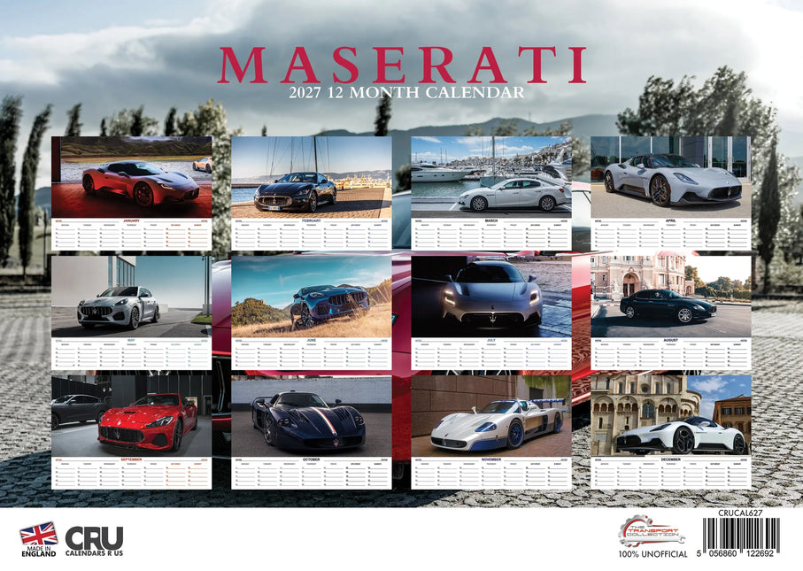 Maserati A3 Calendar 2027