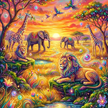 Alipson Animals of the Savannah Puzzel 1000 stukjes