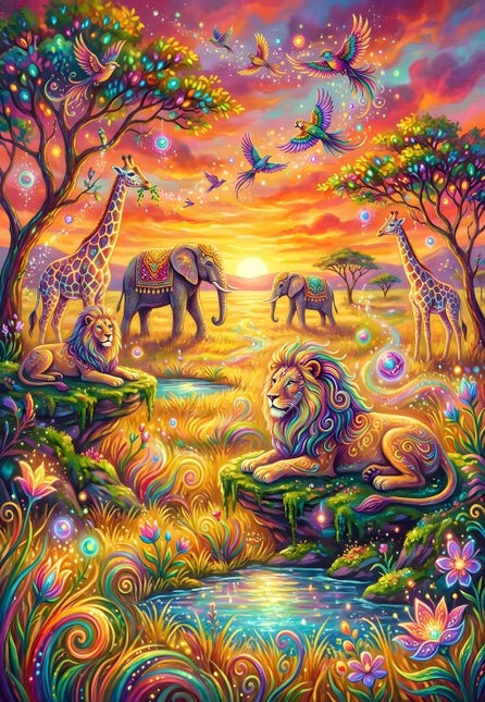 Alipson Animals of the Savannah Puzzel 1000 stukjes