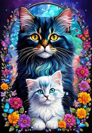 Alipson Cats - Maternal Love Collection Puzzel 1000 stukjes