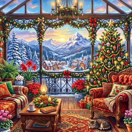 Alipson Christmas in the Middle of the Mountains Puzzel 1000 stukjes