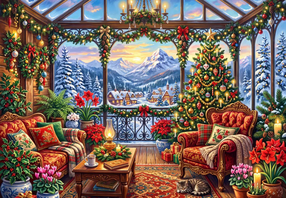 Alipson Christmas in the Middle of the Mountains Puzzel 1000 stukjes