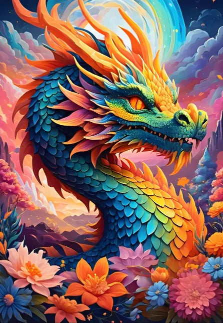 Alipson Colorful Dragon Puzzel 1000 stukjes