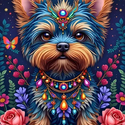 Alipson Dog in Flowerland Puzzel 1000 stukjes