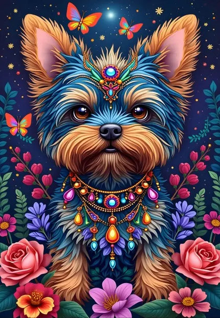 Alipson Dog in Flowerland Puzzel 1000 stukjes