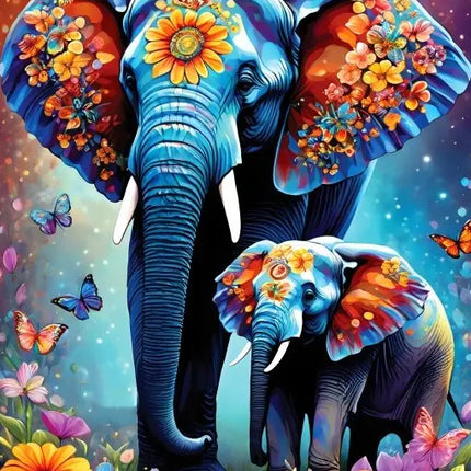 Alipson Elephants- Maternal Love Collection Puzzel 1000 stukjes