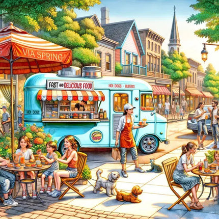 Alipson Fast and Delicious Food Puzzel 1000 stukjes