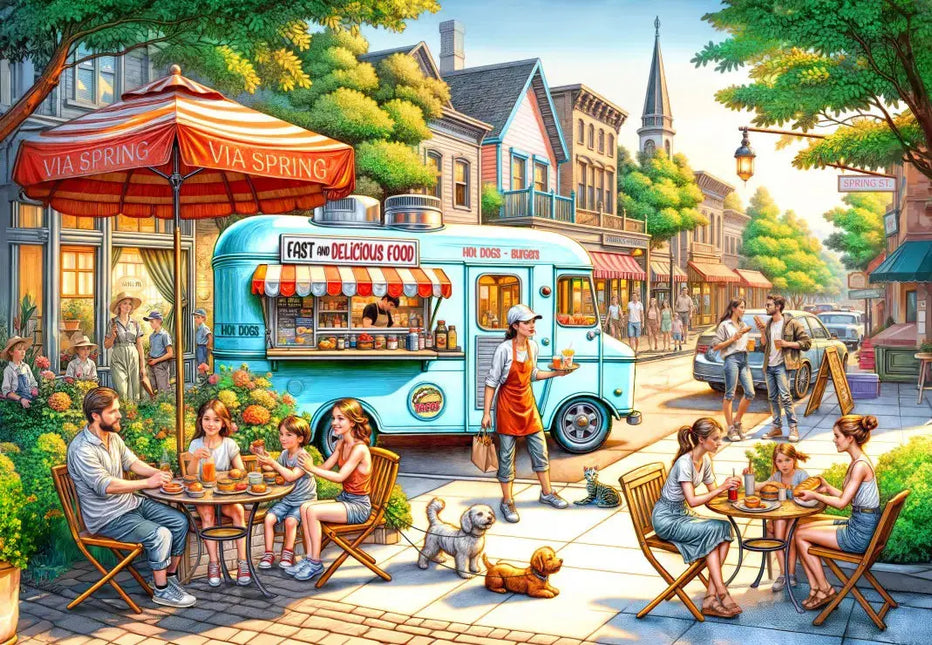 Alipson Fast and Delicious Food Puzzel 1000 stukjes