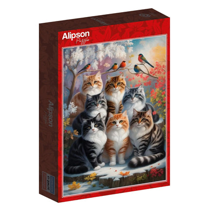 Alipson Feline Winter Puzzel 1000 stukjes
