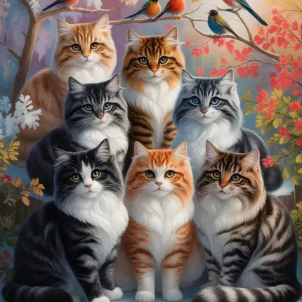 Alipson Feline Winter Puzzel 1000 stukjes