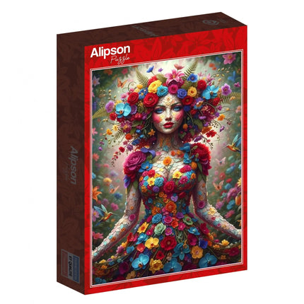 Alipson Femme Fleurs Puzzel 1000 stukjes