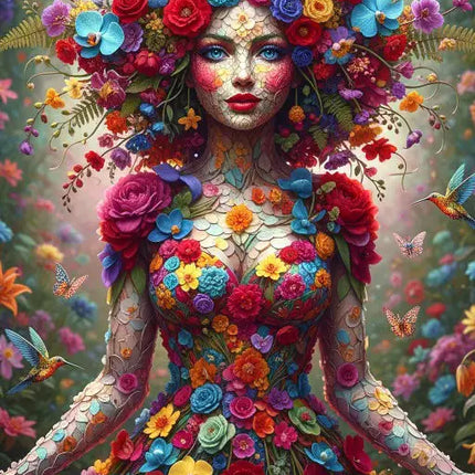 Alipson Femme Fleurs Puzzel 1000 stukjes