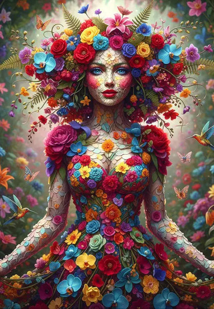 Alipson Femme Fleurs Puzzel 1000 stukjes