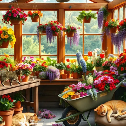 Alipson Nap in the Greenhouse Puzzel 1000 stukjes