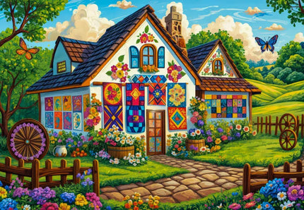 Alipson Quilt House Puzzel 1000 stukjes