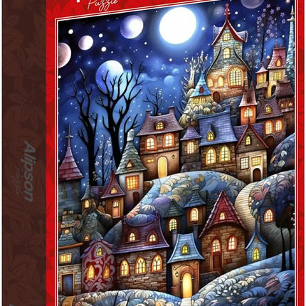 Alipson Village Under The Moon Puzzel 1000 stukjes