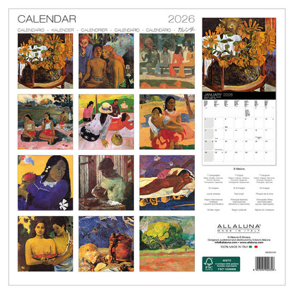 Allaluna Gauguin Kalender 2027
