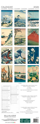 Allaluna Hokusai Slimline Kalender 2026
