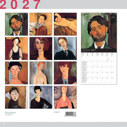 Allaluna Modigliani Kalender 2027