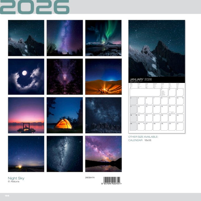 Allaluna Night Sky Kalender 2026