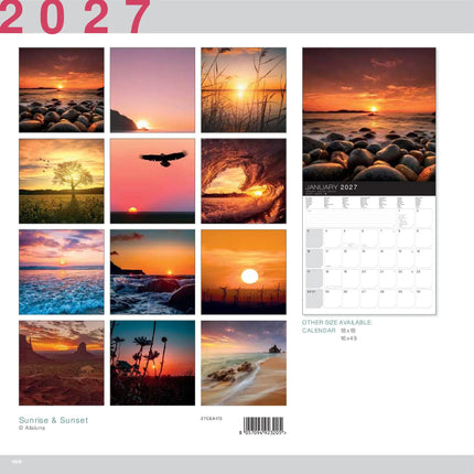 Allaluna Sunrise and Sunset Kalender 2027