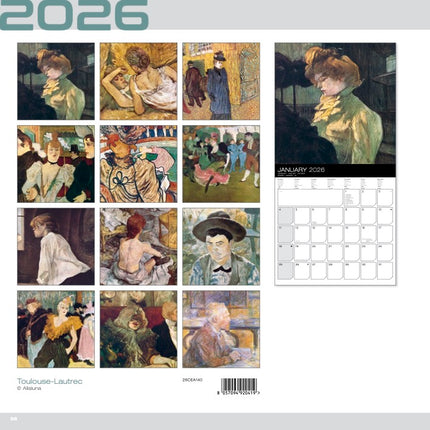 Allaluna Toulouse Lautrec Kalender 2026