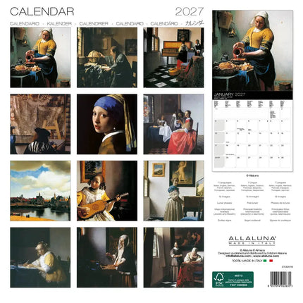 Allaluna Vermeer Kalender 2027