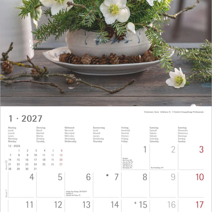 AlphaEdition Bloemen Dromen Kalender 2027