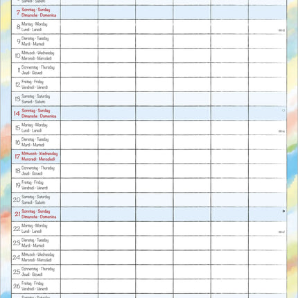 AlphaEdition Familyplanner Cartoon Kalender 2027