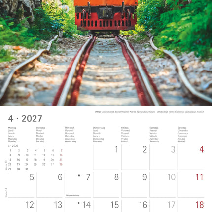 AlphaEdition Mijn Spoorwegen Kalender 2027 – AlphaEdition