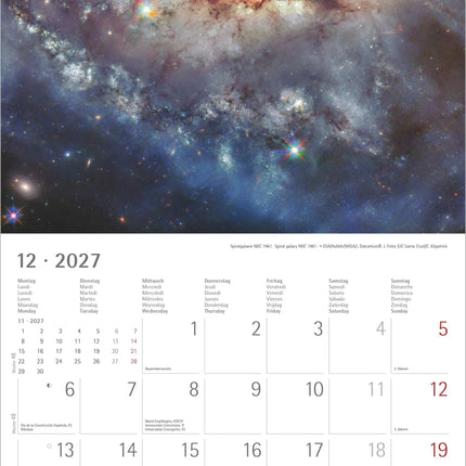 AlphaEdition Space Kalender 2027
