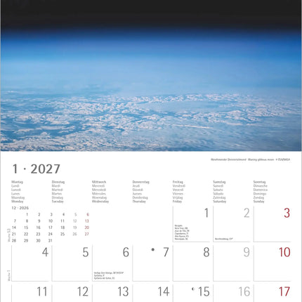 AlphaEdition Space Kalender 2027