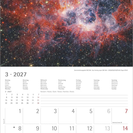 AlphaEdition Space Kalender 2027