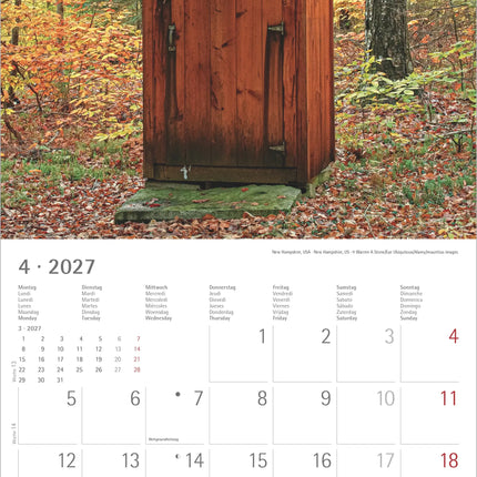 AlphaEdition Toiletten over de hele Wereld Kalender 2027