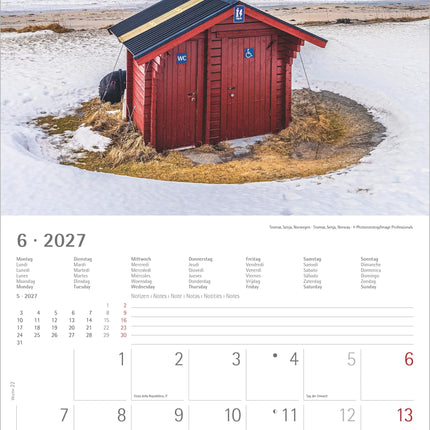 AlphaEdition Toiletten over de hele Wereld Kalender 2027
