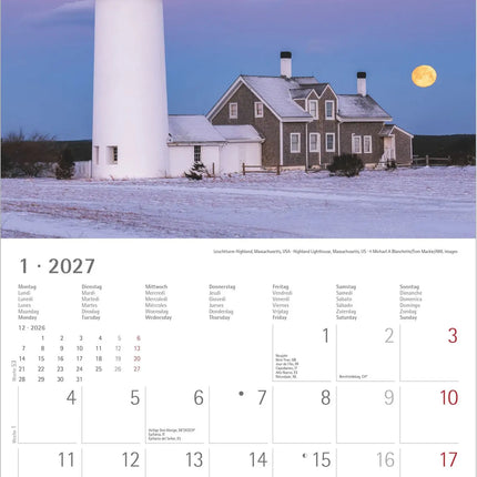AlphaEdition Vuurtoren Kalender 2027