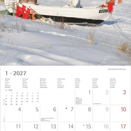 AlphaEdition Zee uitzicht Kalender 2027