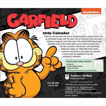 Andrews McMeel Garfield Boxed Kalender 2026