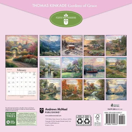 Andrews McMeel Kinkade Gardens Of Grace Kalender 2027