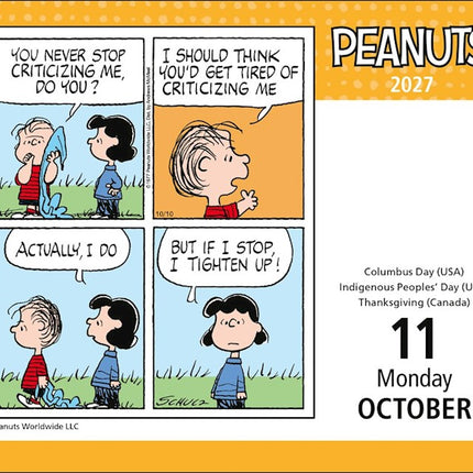 Andrews McMeel Snoopy Kalender 2027 Boxed