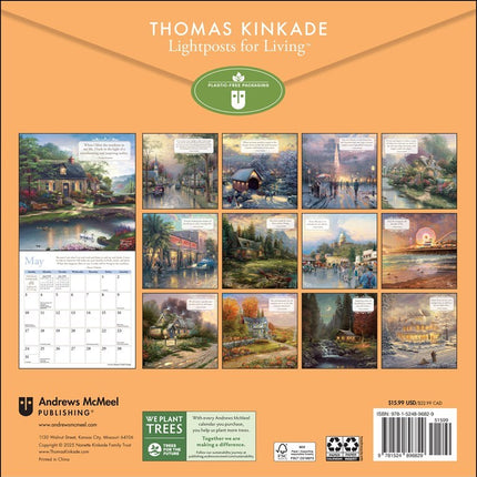 Andrews McMeel Thomas Kinkade Lightposts For Living Kalender 2026