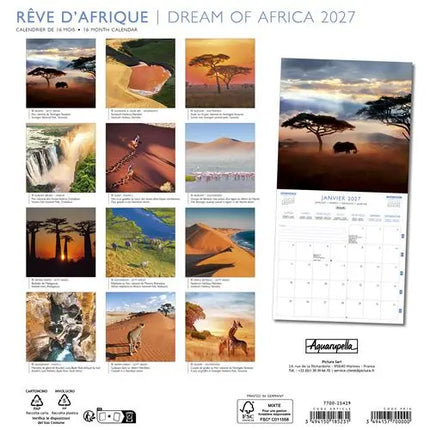 Aquarupella Afrika Kalender 2027