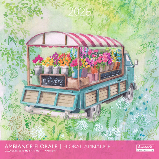 Aquarupella Ambiance Florale Kalender 2026