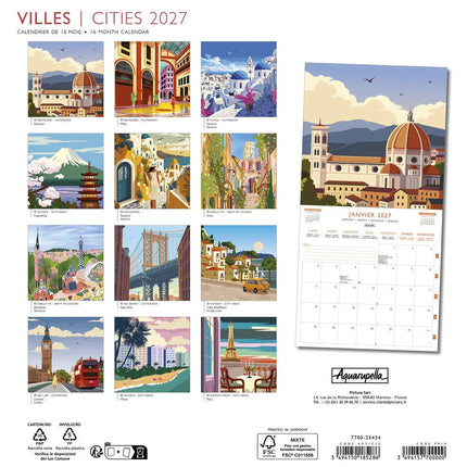 Aquarupella Cities Kalender 2027