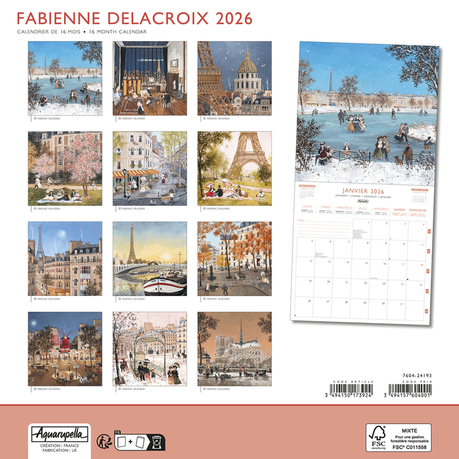 Aquarupella Fabienne Delacroix Kalender 2026