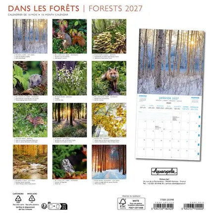 Aquarupella Forests Kalender 2027